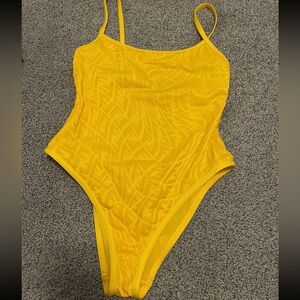 Fendi Yellow Swimsuit